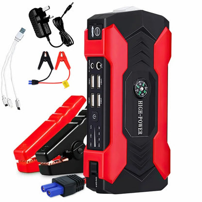 “Portable Car Jump Starter 28000mAh Power Bank with LED Flashlight"