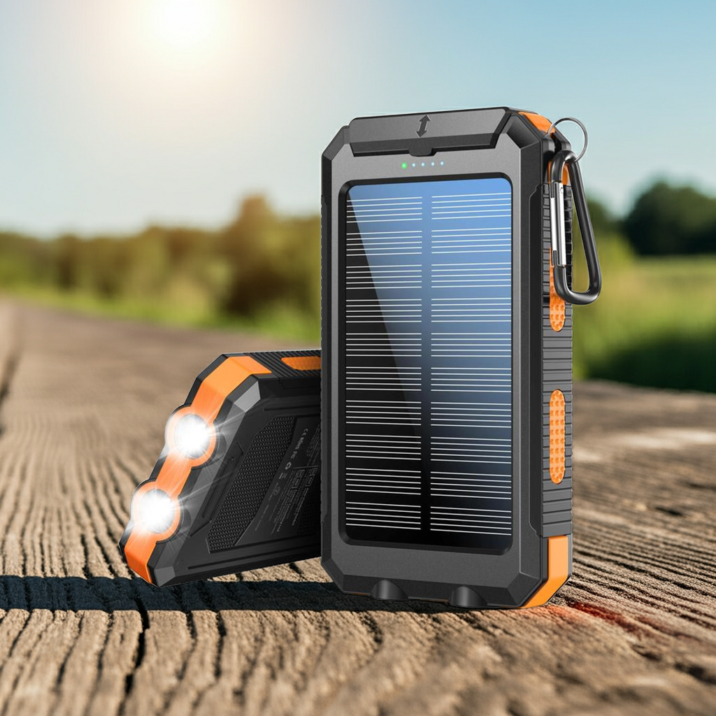 10,000mAh Solar Power Bank