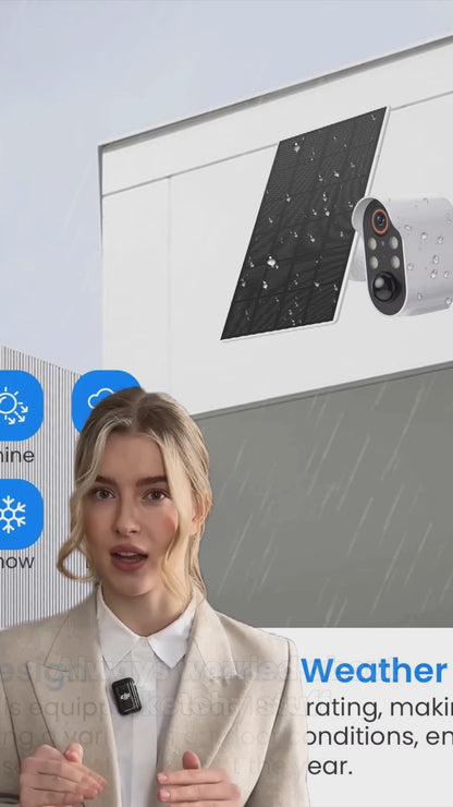 SunGuard 360: Solar-Powered WiFi PTZ Security Camera with 1080P HD Surveillance